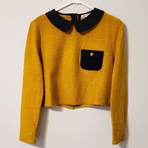 Womens Peter Pan Collar Top